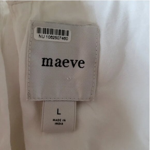 Anthropologie Maeve Cotton Swing Mini Dress Short Sleeves size L - Picture 8 of 9